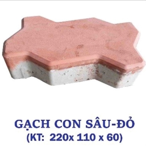 Gạch Con Sâu - Đỏ
