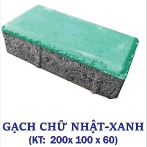 Gạch Chữ Nhật - Xanh