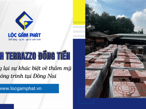 Gạch terrazzo đồng tiền Lộc Gấm Phát mang lại sự khác biệt về thẩm mỹ cho công trình tại Đồng Nai 