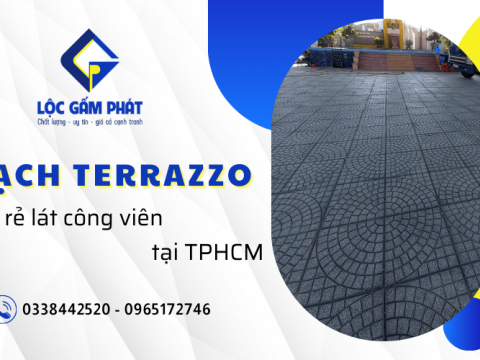 Xưởng cung cấp gạch terrazzo giá rẻ lát công viên TPHCM