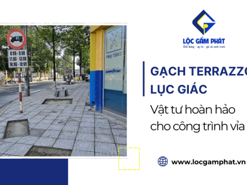 Gạch Terrazzo lục giác - vật tư hoàn hảo cho các công trình vỉa hè tại TP.HCM
