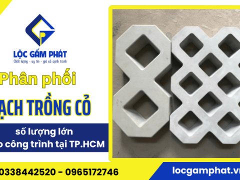 Lộc Gấm Phát chuyên phân phối gạch trồng cỏ số lượng lớn cho công trình tại TP.HCM