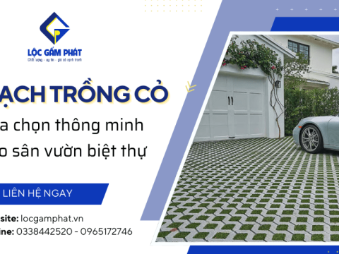 Gạch trồng cỏ Lộc Gấm Phát - Lựa chọn thông minh cho sân vườn biệt thự hiện đại TPHCM