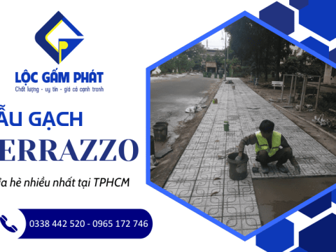 Cập nhật các mẫu gạch Terrazzo được lát vỉa hè nhiều nhất tại TPHCM