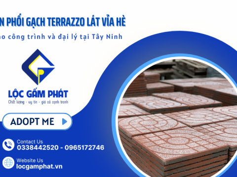 Phân phối gạch Terrazzo lát vỉa hè cho công trình và đại lý tại Tây Ninh