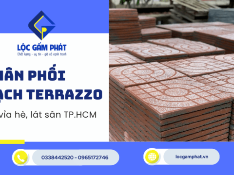 Phân phối gạch terrazzo lát vỉa hè, lát sân tại TP.HCM