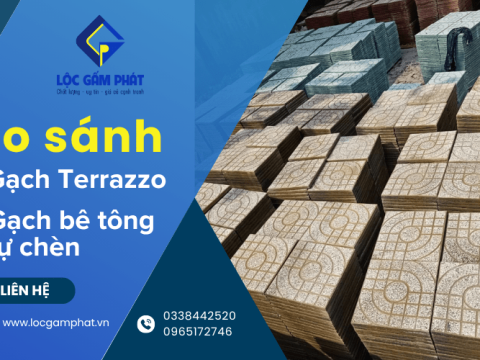 So sánh gạch bê tông tự chèn và gạch terrazzo sử dụng cho các công trình vỉa hè