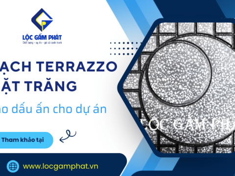 Tạo dấu ấn cho dự án cùng gạch Terrazzo mặt trăng của Lộc Gấm Phát