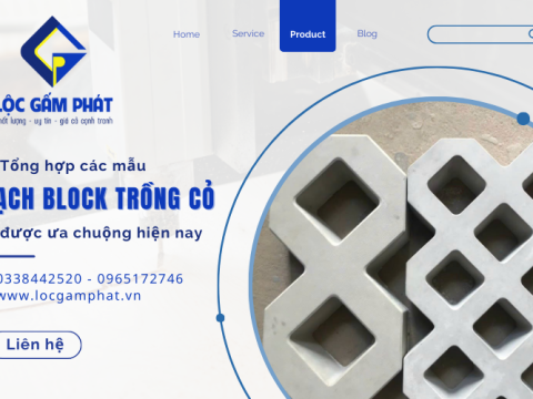 Tổng hợp các mẫu gạch block trồng cỏ được ưa chuộng hiện nay