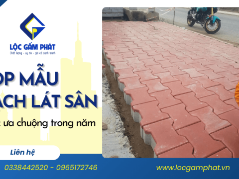 Top các mẫu gạch lát sân được ưa chuộng trong năm