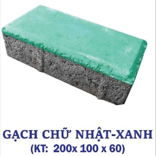 Gạch Chữ Nhật - Xanh